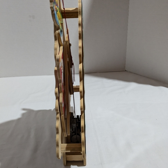 VTG Wooden Christmas Tree Motion Music Box  Works Table Shelf Decor Taiwan - Picture 6 of 14